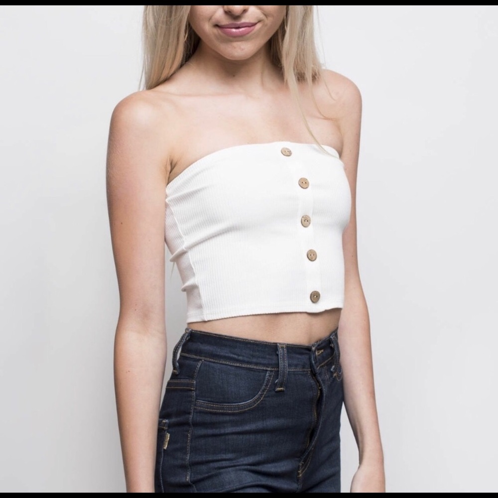 1 Left🌷Apple Tree-Boutique White tube top🌷 - Picture 2 of 8